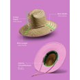 thumbnail image 3 of Sombrero de Paja para Hombres y Mujeres | Sombrero de salvavidas, sombrero de playa y sombrero de sol | Ala ancha UPF 50+ para protección solar | Talla única | Cicuta, 3 of 4