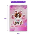 thumbnail image 5 of Faith Love Hope Cavalier King Charles Spaniel Breast Cancer Awareness Survivor Garden Flag 12x18in Double Sided Dog Lover Gifts Outdoor Decor - 02017, 5 of 5