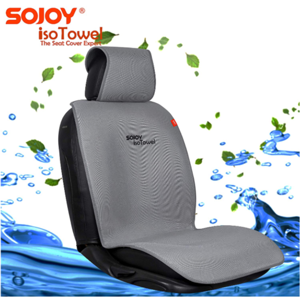 AllWeather Non Slip Car seat Protector Summer Microfiber Car Seat Cover Gray