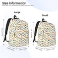 thumbnail image 3 of Lsque Cartoon Transport Pattern Canvas Daypack, Durable Backpack, High-quality Versatile Backpack,Vintage Compact Backpack-Medium, 3 of 6
