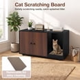 thumbnail image 4 of Vebreda Wooden Cat Litter Box Enclosure Hidden Litter Box Furniture with Scratching Board, Versatile Use, Ultimate Privacy & Cleanliness, 4 of 10