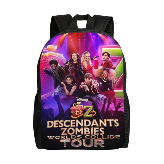Descen-dants Zombies Tour Large Backpack Lightweight Laptop Bag Daypack Bookbag Travel Backpack for Men Women