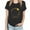 #5-Black, variant on PATLOLLAV Womens Tops,Women Fashion Casual Print O-Neck Loose Short Sleeve T-Shirts Pullover Tops