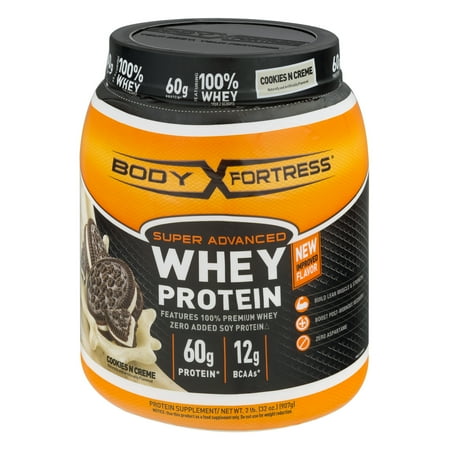 Body Fortress Super Advanced Whey Protein Powder, Cookies N' Creme, 60g Protein, 2 (Best Protein Powder For Weight Loss Australia)