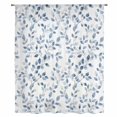 thumbnail image 2 of Blue Eucalyptus Leaves Sheer Curtains 45 Inches Long, Watercolor Summer Botanical Vintage Light Filering Curtains, Breathable Simi Curtain Privacy Drapes for Kitchen Bathroom Small Window Treatment, 2 of 9