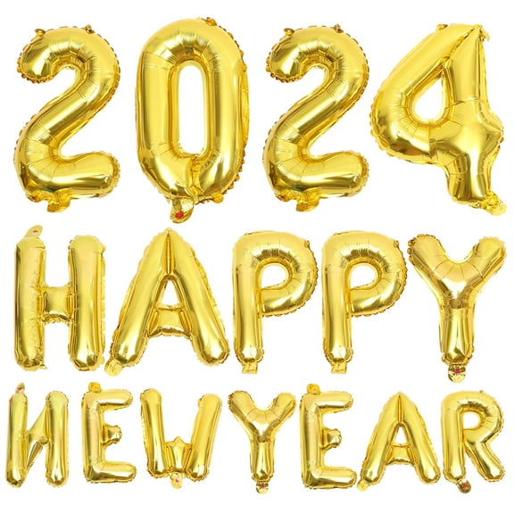 HONITANO 1 Set 40Cm Golden Round Aluminum Foil Balloons For New Year Party Decorative Item