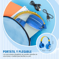 thumbnail image 3 of Audífonos De Diadema Malubero Bluetooth Infantil Azul Malu1485, 3 of 3