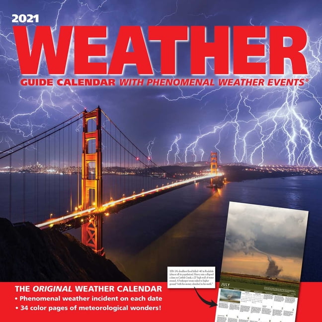 Weather Guide 2021 Wall Calendar Calendar Walmart Walmart