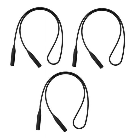 3pcs Silicone Eyeglass Temple Glasses Holder Sports Sunglasses Cord Holder