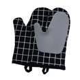 thumbnail image 1 of Guantes de cocina de silicona antideslizantes y fáciles de usar. negro, 1 of 9