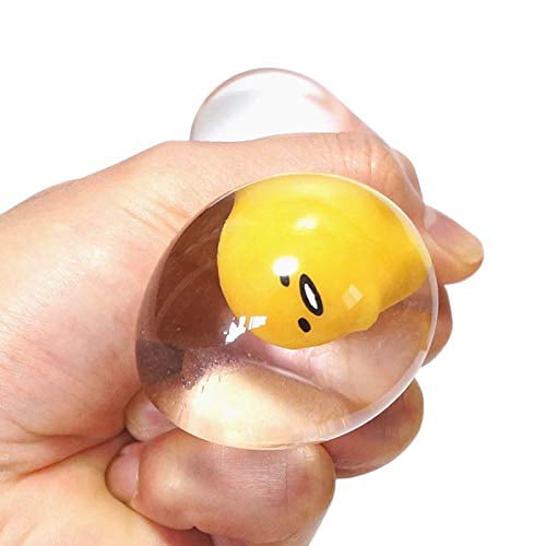 Hamee Squishies (Sanrio Series - Gudetama Green) Water Egg Squishy Toy for  Parties Boys Girls Adults