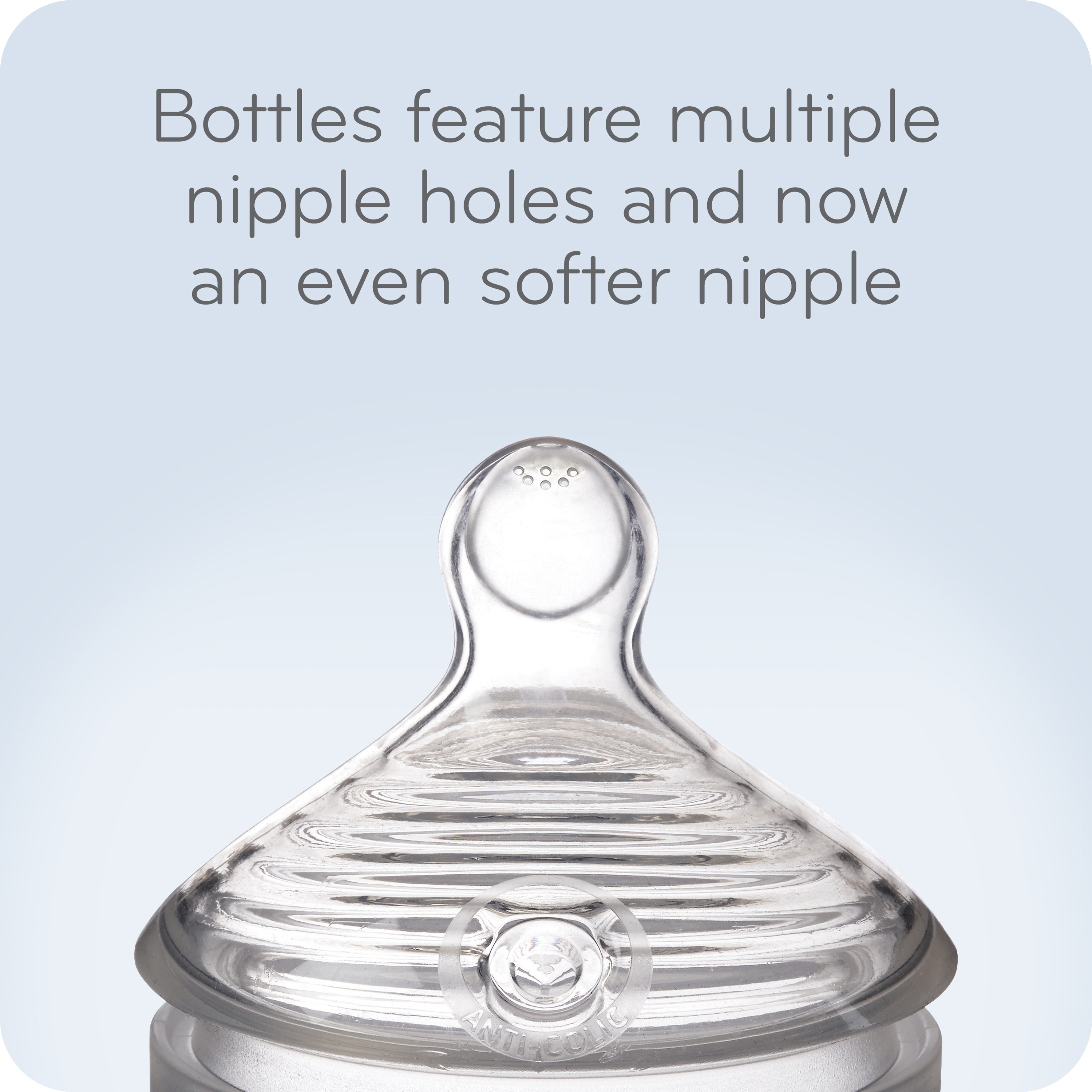 NUK Simply Natural Baby Bottles, 9 oz, 2-Pack, Boy - image 2 of 6