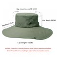 thumbnail image 2 of Super Wide 4.7inch Brim Bucket Hat UPF50+ Waterproof Sun Hat for Fishing Hiking Camping, 2 of 3
