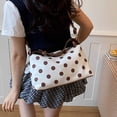 thumbnail image 6 of Polka Dot Tote Bag for Women Bow Tie Hobo Bags for Women Slouchy Tote Purse Large Shoulder Handbag Satchel for Travel Work, 6 of 8