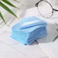 thumbnail image 3 of 100 Pcs/Pack Glasses Cloth Lens Cleaner Dust Remover Portable Wipes Non-woven Fa Blue, 3 of 6