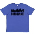 thumbnail image 3 of Inktastic Cincinnati Skyline Grunge Youth T-Shirt, 3 of 5