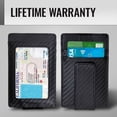 thumbnail image 4 of Slim Wallets For Men With Money Clip - Mens Wallet With Pull Strap & Magnetic Money Clip RFID Blocking, 4 of 6