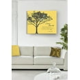 thumbnail image 4 of MuralMax Personalized Family Tree Canvas & Lovebirds, Romantic Lovebirds & Inspirational Quote Wall Decor - Gifts For Parents Wedding Anniversary Milestone, Grandparents, Yellow - Size 12 x 10, 4 of 7
