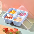 thumbnail image 3 of Portable Lunch Box Bento Lunch Box with Lid 4 Compartments Food Container for Multifunctional Food Storage, 3 of 7