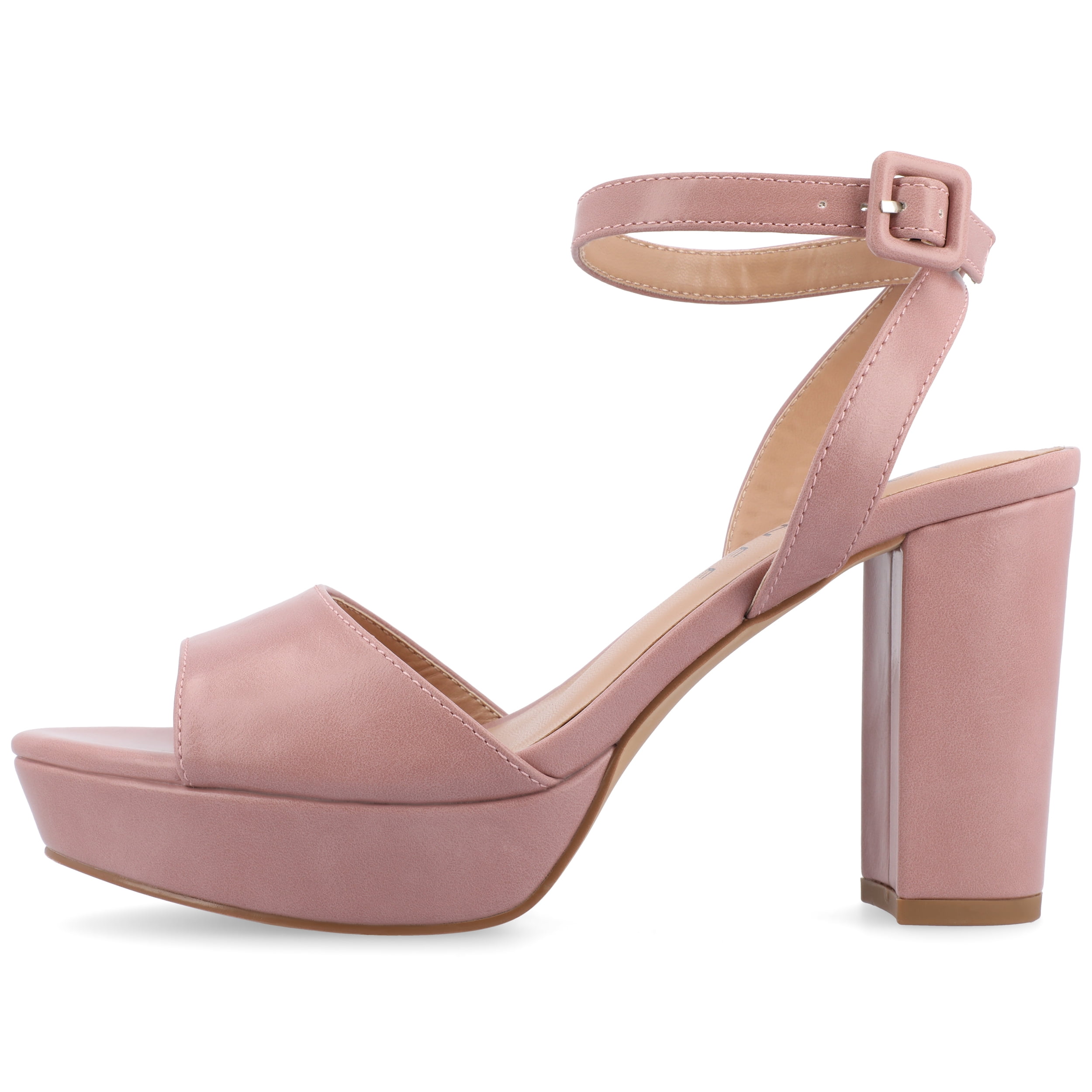 Journee Womens Nairri Vegan Leather Platform Heel Dress Sandals, Widths Available