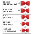 thumbnail image 2 of New Baby Boy Kid Child Wedding Formal Party Holiday Graduation RED Bow Tie, 2 of 8