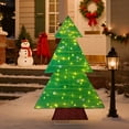 thumbnail image 2 of Zimtown 4ft Christmas Tree Lighted Outdoor Decoration, 2 of 9