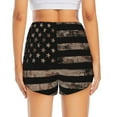 thumbnail image 4 of Fotbe American Flag with Desert Camouflage Womens High Waist Running Shorts Athletic Workout Quick Dry Shorts for Women with Pockets Gym Yoga Summer Shorts-XX-Large, 4 of 9