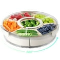 thumbnail image 1 of Bandeja giratoria dividida BigPonpon con tapa y asa, 12 litros, 1 of 6