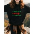 thumbnail image 2 of Xmas Christmas Hoodie for Men Women, Holiday Pullover Hooded Sweatshirt, Cozy Cotton Poly Blend, Festive Winter Outfit, 2 of 5
