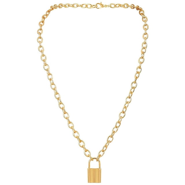 Collar con colgante, collares bonitos y sencillos, cadena larga punk, gargantilla de cadena multicapa para mujeres y niñas, regalo para ella