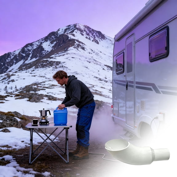 PLA RV Water Tank Filling Aid – Portable Campervan Freshwater System with Quick Hose Adapter