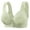 Green, variant on ,Women's Full Coverage Front Snap Closure Bras Wireless Comfort Bra Support Lift Push up Bralettes Black 36