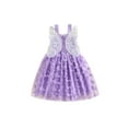 thumbnail image 2 of Toddler Baby Girl Princess Dress, Summer Sleeveless Tulle Dress with Butterfly Wings, 2 of 8