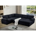 UShaped Sleeper Sectional Sofa Pull Out Bed Storage Chaise Seats 6 Sofabed