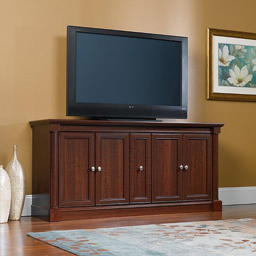 Sauder Palladia TV Stand for TVs up to 70, Select Cherry