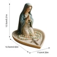 thumbnail image 6 of Dserhfy Virgin Mary Rosary Holder Resin Mary or Jesus Figurine Jewelry Dish Our Lady Prayer Rosary Dish Religious Gift Catholic Decor for Home Bedroom Personal Devotional, 6 of 8