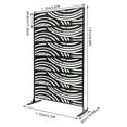 thumbnail image 4 of Miumaeov 44.09" x 11.3" Black Steel Outdoor Panel Privacy Screen, 4 of 11