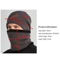 thumbnail image 2 of Embroidery Winter Warm Soft Thick Knitted Hats Scarf Set Neck Scarf Bonnet Hats Men Cap BLACK, 2 of 8