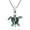 Green, variant on Love Life Sea Turtle Heart White Mother of Pearl .925 Sterling Silver Necklace