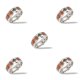 thumbnail image 2 of Anillo Bang Unisex Minnieouse Acero inoxidable Estética Boda Banquete Joyería de moda Oficina Marido Regalo personalizado Tamaño 8 5piezas, 2 of 5