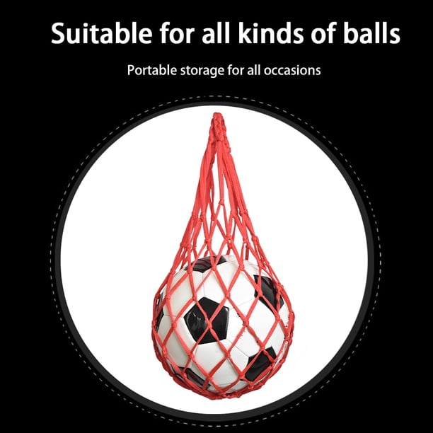 Bolsa De Red De Fútbol Baloncesto Likrtyny Nylon Malla Voleibol Rojo