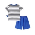 thumbnail image 3 of HWJAD Toddler Baby Boy Clothes Kids 2-7 Years Summer Outfits Cotton Crocodile Print Tees T-shirt + Shorts 2-Pieces Little Boys Shark Set, 3 of 11
