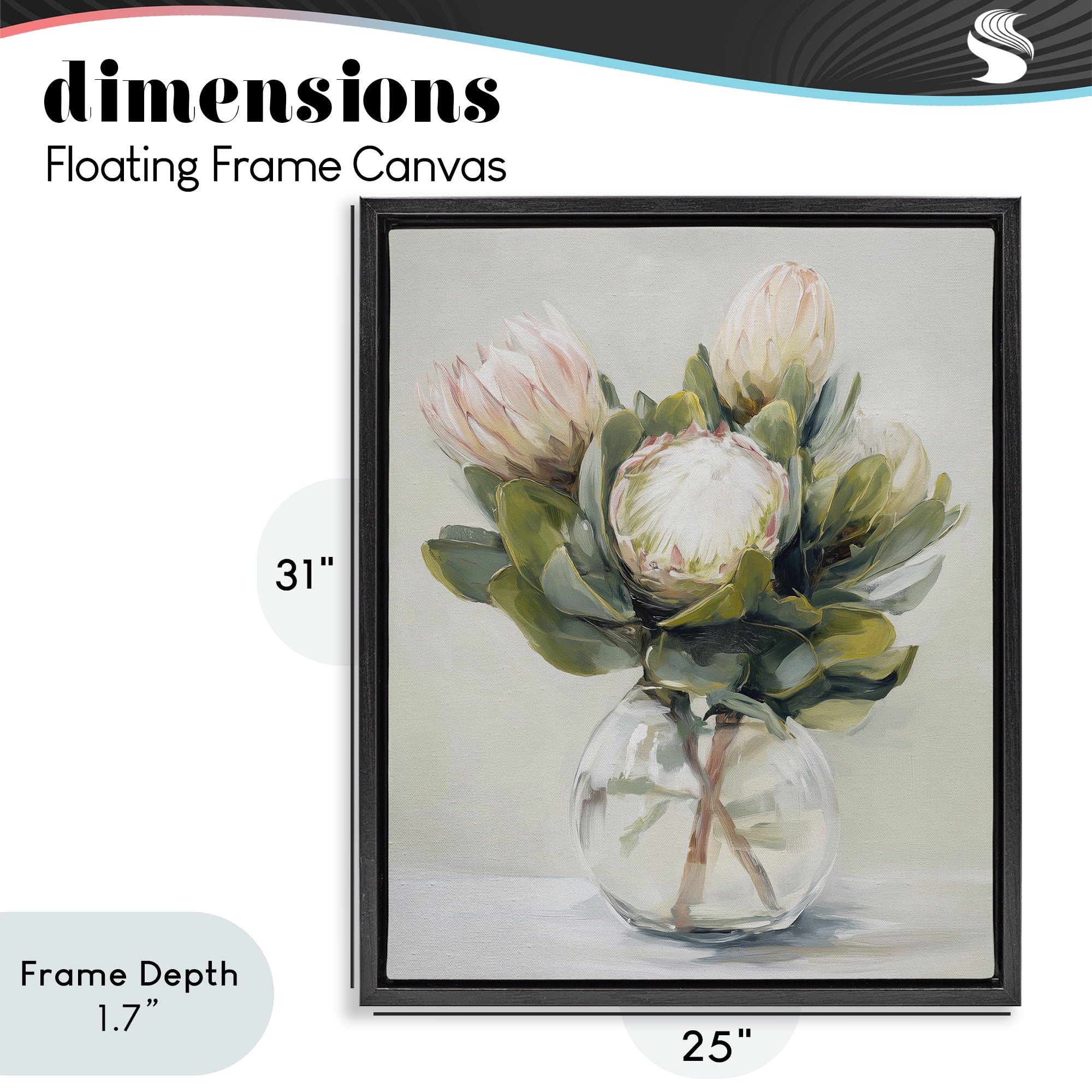 Stupell Industries Lush & Wild Tropics Black Framed Floater Canvas Wall Art, design by Svetlana Aleynikova