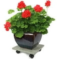 thumbnail image 2 of Plastec CD712 Terra Stone Plant/Flower Pot Moveable Caddy, Gray, 12", 2 of 2