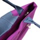 thumbnail image 4 of bolso de almacenamiento plegable reutilizable bolsa de mano bolso de compras bolsos de compras púrpura Sunnimix Totalizador de la compra de la lona, 4 of 8