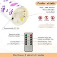 thumbnail image 5 of Dog Paw Pattern Flameless Candles 2 PCS with Remote Realistic Moving Flame LED Tapered Pillar Set for Home Decor, 5 of 7
