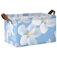 thumbnail image 2 of Ryvnso Jasmine Flower Storage Bins Large Basket Foldable Cube Toys Organizer with Handles 2 PCs, 2 of 8
