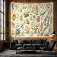 thumbnail image 6 of Vintage Wildflowers with Garden Blooms and Leafy Stems, Romantic Folk Art for Plant Lovers, Floral Art Print, Anniversary Gift, Tapestry Wall Hanging for Bedroom and Living Room, 6 of 7