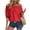 Red #014, variant on Womens Tops Off The Shoulder Strapless Blouses for Women Dressy Casual Cute Puff Sleeve Solid Color T Shirts Fashion 2026, 2XL