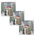 thumbnail image 7 of SKYSONIC 3 PCS Funny Santa Hats Kitten Baby Muslin Washcloths, Winter Christmas Tree Face Towel Burp Cloths Ultra Soft Absorbent Cotton Bath Wipes Towels for Newborn Boys Girls, 7 of 7